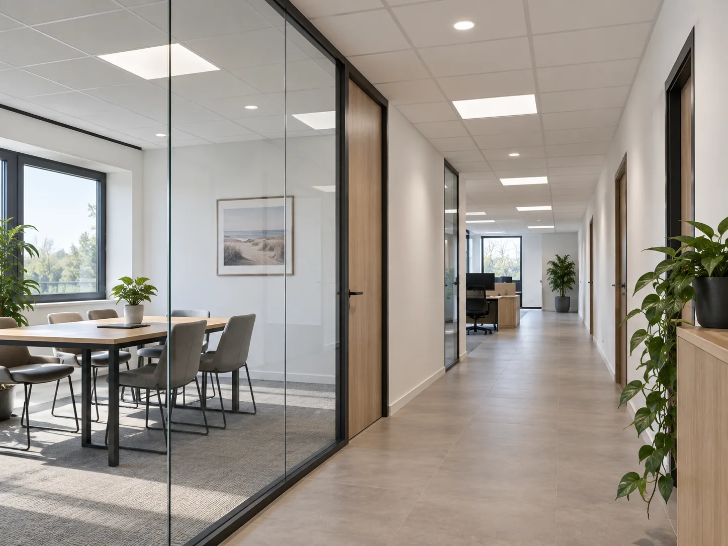 Bureaux rénovés, illustration d'une typologie de chantier